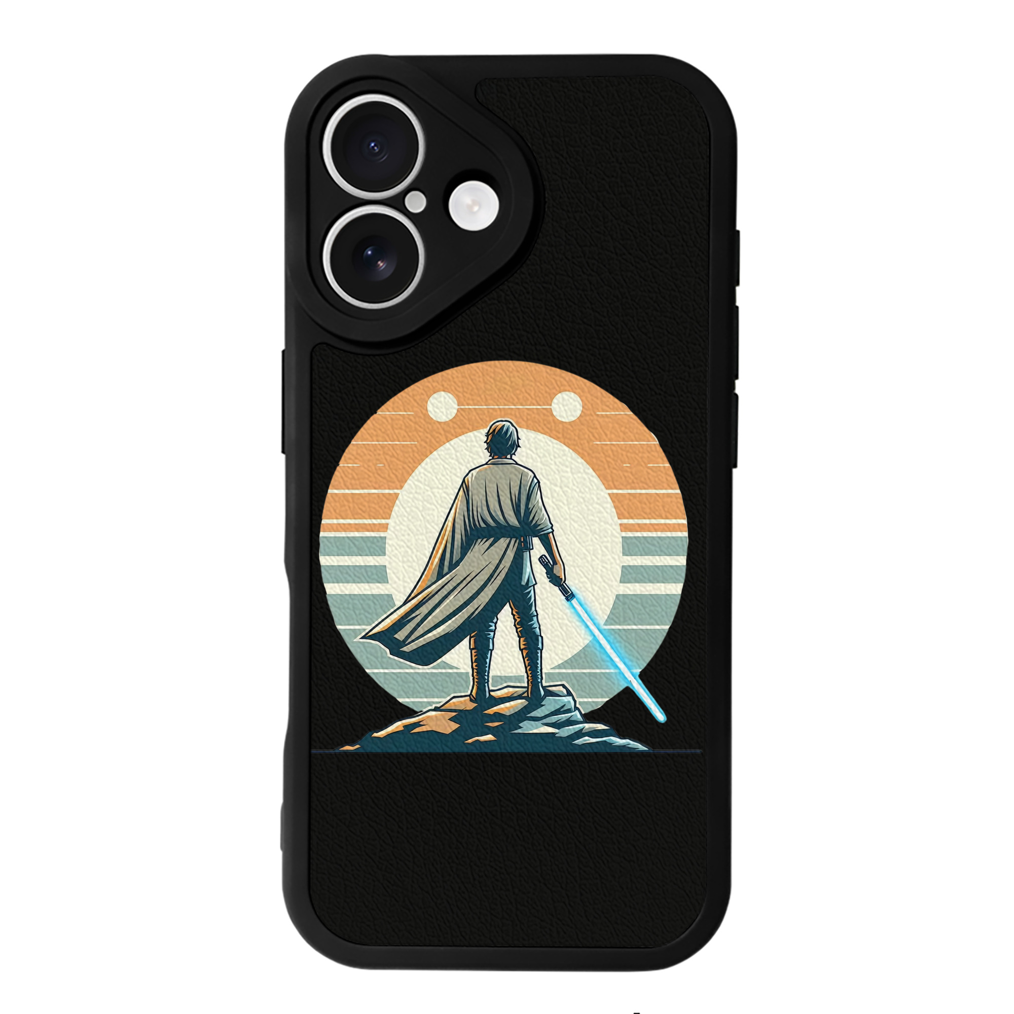 （画像用） スター・ウォーズ Star Wars 【iPhone 16シリーズ対応】シリコンスマホケース（レザー調） 材質：シリコン